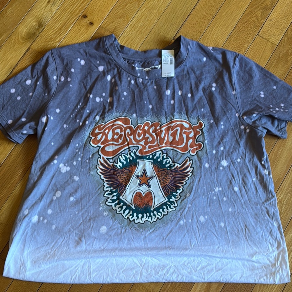 Gray Aerosmith T-Shirt